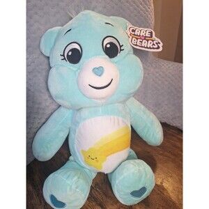 Care Bears Wish Bear 14" Plush Stuffed Animal Shooting Star Teal Round1